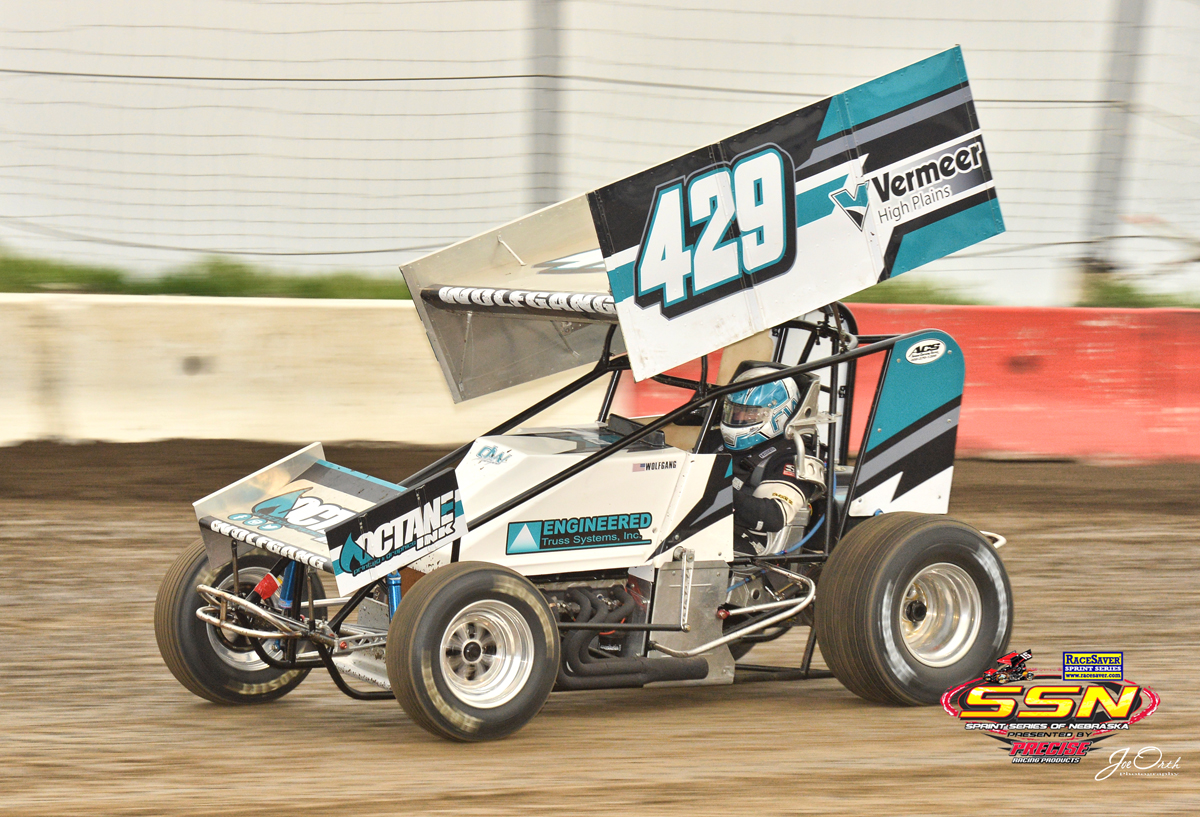 Wolfgang Rocks SSN race at I-80 Speedway