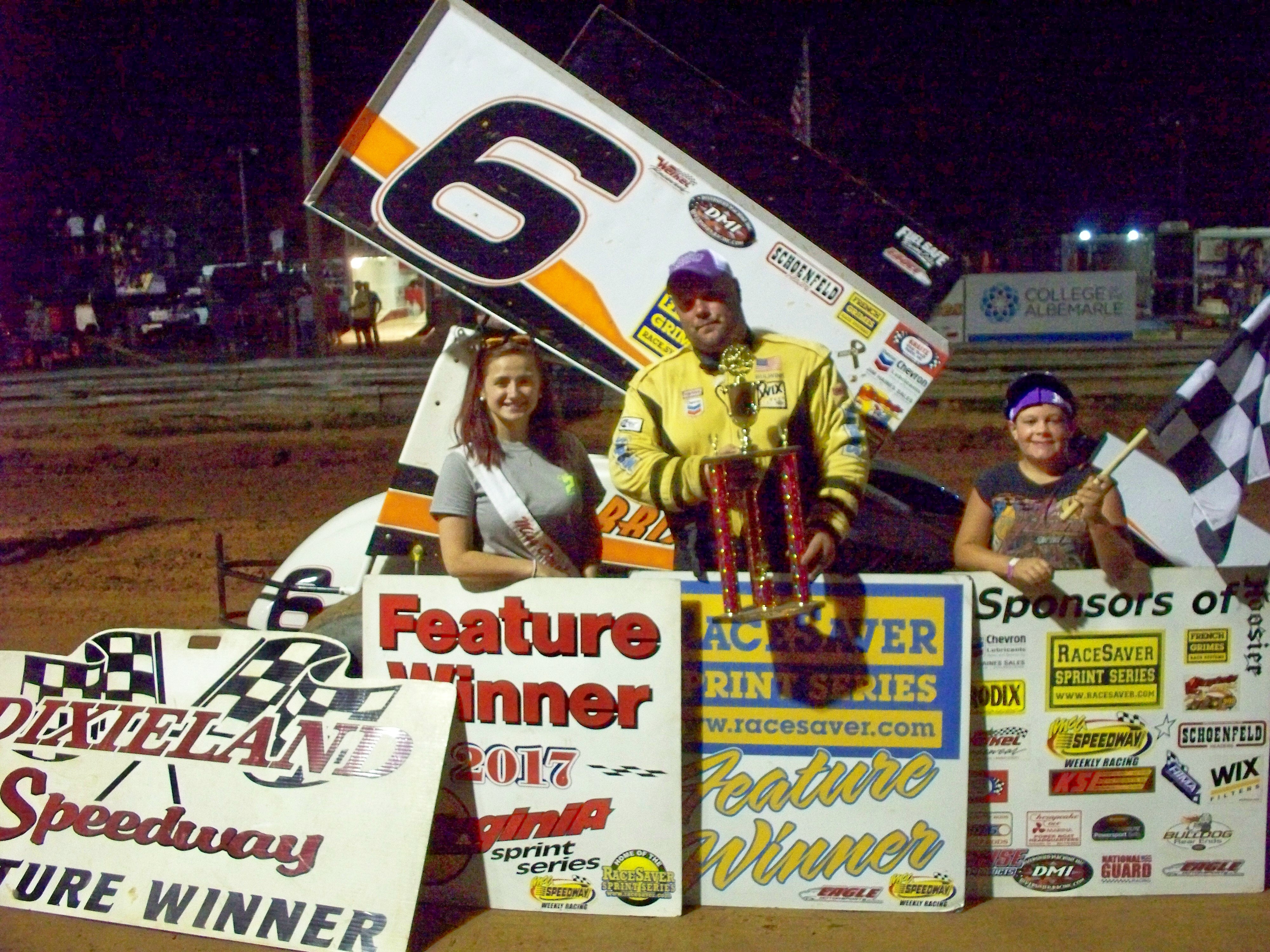 Tony Harris wins VSS race at Dixieland Speedway