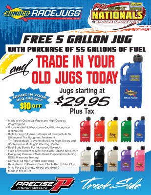 RaceSaver Nationals℠ SONOCO Race Jugs -FREE with Fuel Purchase