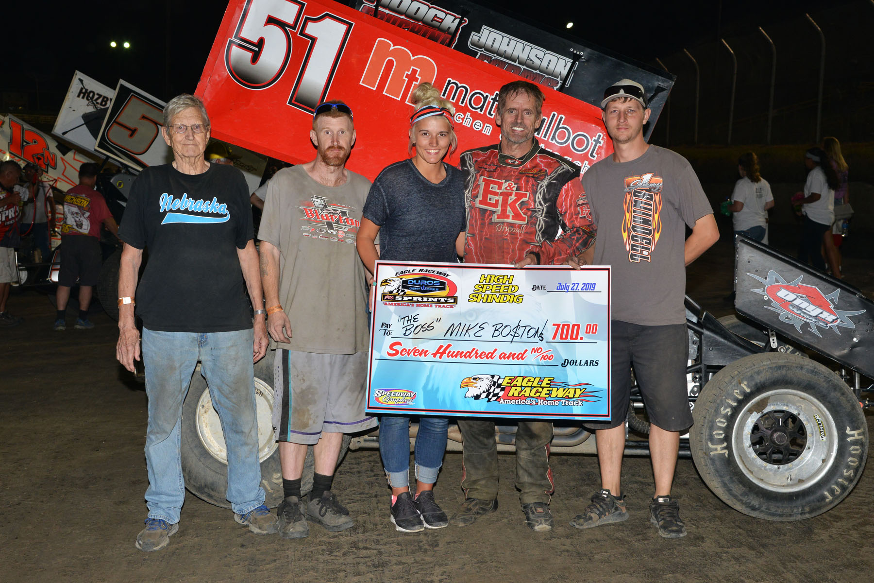 Boston captures win at Eagle Raceway July 27th