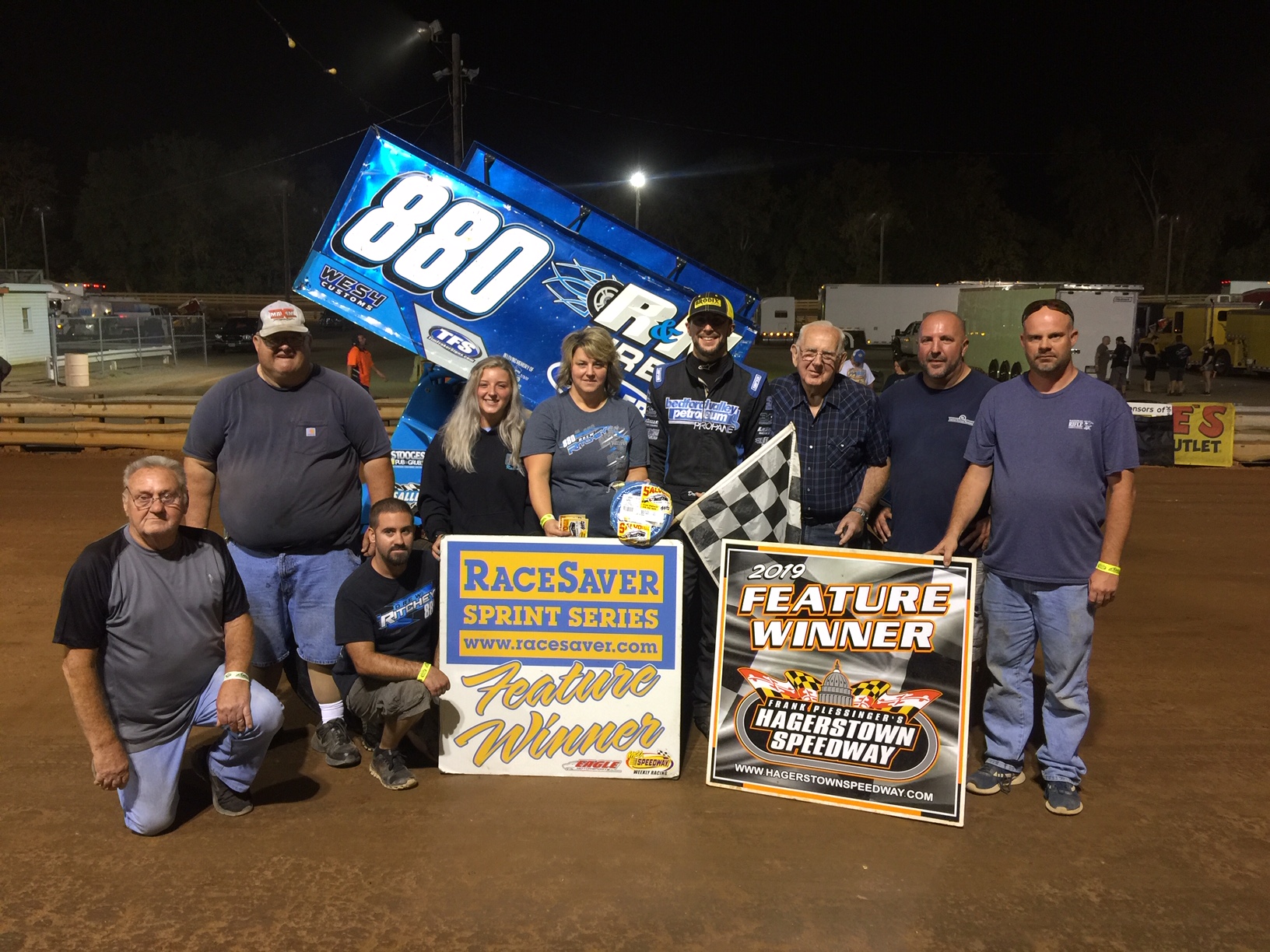 Drew Ritchey Wins at  Hagertown Speedway