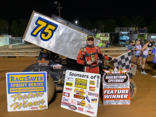 DYLAN SHATZER WINS AT HAGERTOWN SPEEDWAY