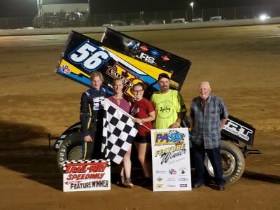 FRYE’S FIRST WIN AT TRAIL-WAY