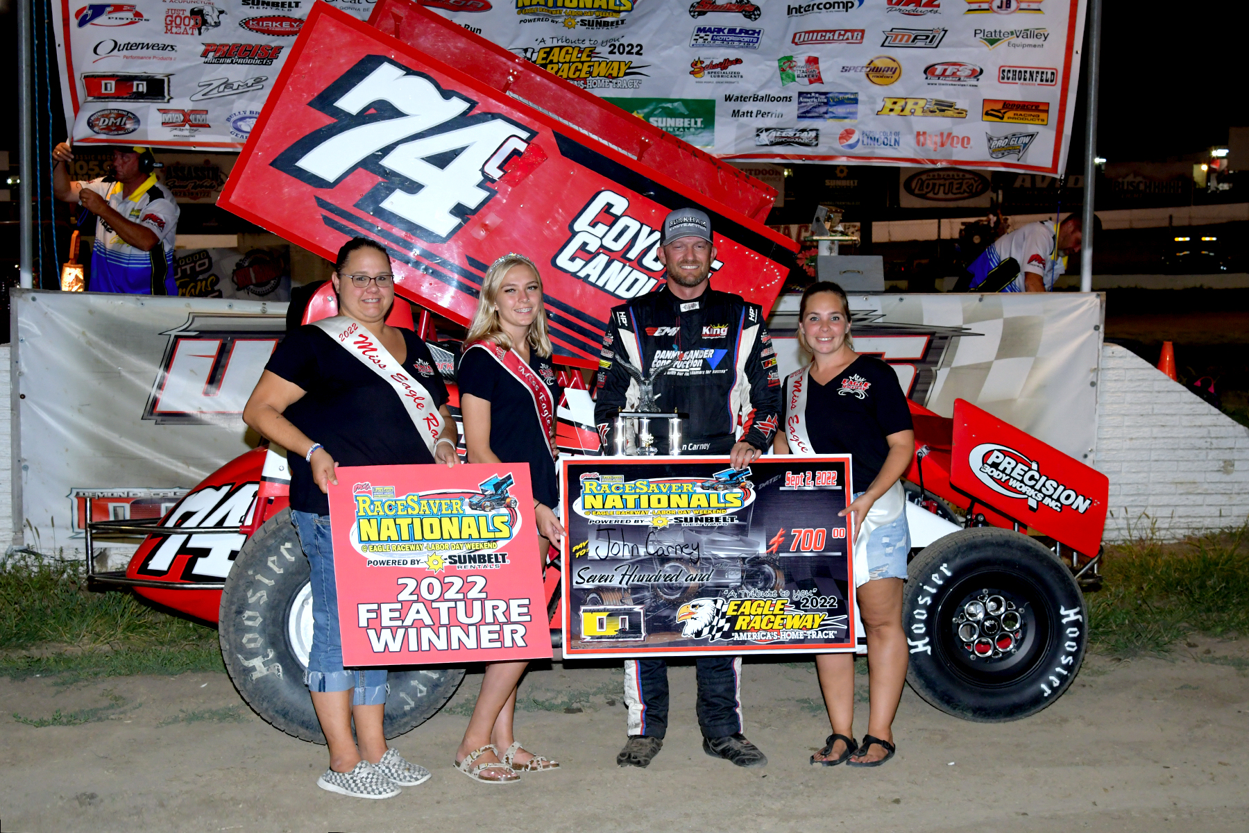 John Carney wins Qualifying Feature #1 of RaceSaver Nationals