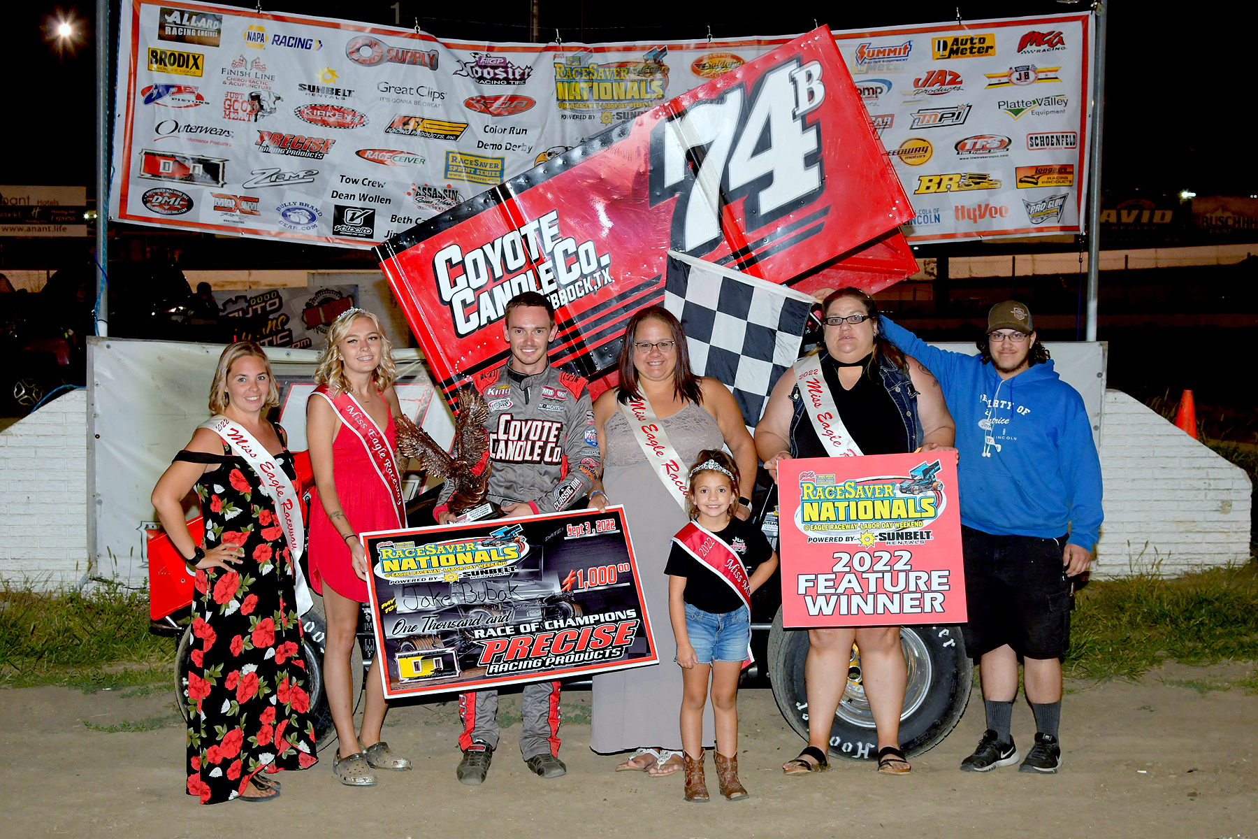 Tyler Drueke wins qualifying feature #2 of RaceSaver Nationals & Bubak takes the Race of Champions Features